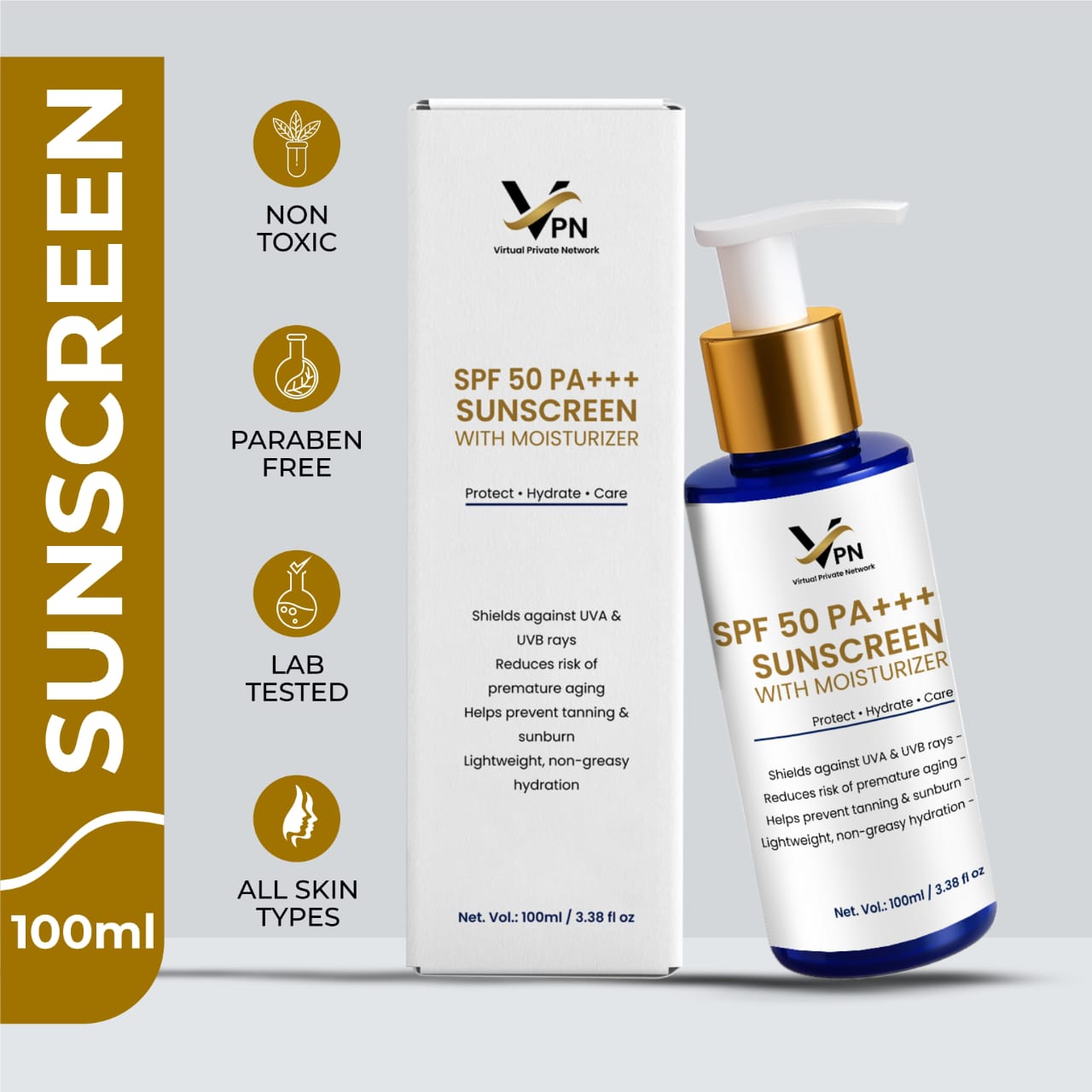 SPF 50 PA+++ Sunscreen With Moisturizer